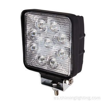 Lámpara antiniebla de inundación de 4,2 pulgadas 27 W Luz de trabajo de LED resistente al agua cuadrada 4x4 4 &#39;&#39; Luz de trabajo LED offroad